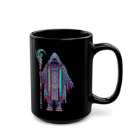 Digital Oracle Cyber Priest Black Mug
