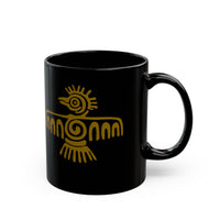 Tribal Sign of Aztec Bird Black Mug
