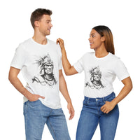 Inca Warrior Line Art Tribal Design Unisex T-Shirt