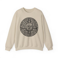 Sacred Aztec Calendar Face Unisex Sweatshirt