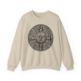 Sacred Aztec Calendar Face Unisex Sweatshirt