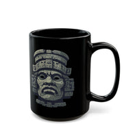 Mayan Sacred Head Stone Black Mug
