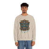 Tlaloc Rain God Stone Face Glyph Unisex Sweatshirt