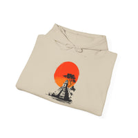 Tikal Sunset Temple Minimalist Art Unisex Hoodie