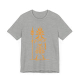 Sun Staff Shaman Tribal Symbol Gold Line Unisex T-Shirt