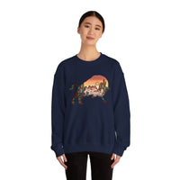 Aztec Buffalo Desert Sunset Silhouette Unisex Sweatshirt