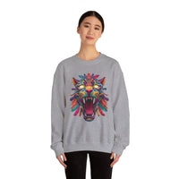 Rainbow Jaguar Mask Comic Style Unisex Sweatshirt