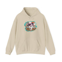 Aztec Floral Cow Skull on Turquoise Pattern Unisex Hoodie