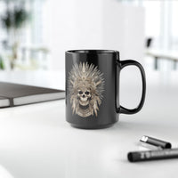 Mictlantecuhtli Skull Headdress Black Mug