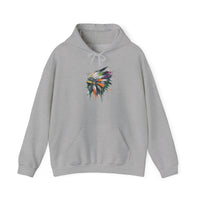 Urban Feather Headdress Graffiti Unisex Hoodie