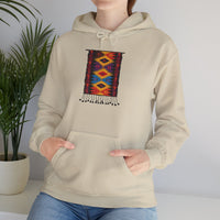 Indigenous Andean Geometric Textile Pattern Unisex Hoodie