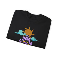 Eye of the Sun Pyramid Illustration Unisex Sweatshirt