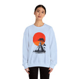 Tikal Sunset Temple Minimalist Art Unisex Sweatshirt