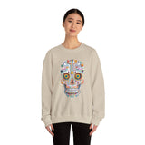 Neon Circuit Aztec Skull Cartoon Style Unisex Sweatshirt