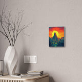 Sunset over Tikal Maya Pyramid Canvas