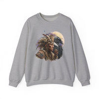 Ancient Inca Shaman with Condor Companion Unisex Sweatshirt