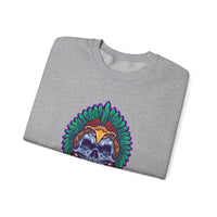 Aztec Indian Death Skull Tattoo Style Unisex Sweatshirt