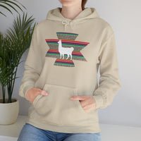 Andean Llama Fiesta Illustration Unisex Hoodie