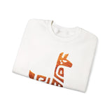 Inca Llama Rock Carving Style Unisex Sweatshirt