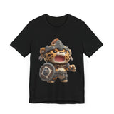 Chibi Mayan Jaguar Warrior Cartoon Style Unisex T-Shirt