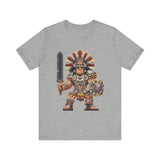 Aztec Blade Hero Pixel Art Unisex T-Shirt