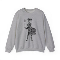 Cultural Aztec Warrior Graphic Illustration Unisex Sweatshirt