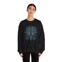 Aztec Warrior Duel Obsidian Glyph Style Unisex Sweatshirt