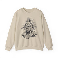 Jaguar Warrior Ink Drawing Unisex Sweatshirt