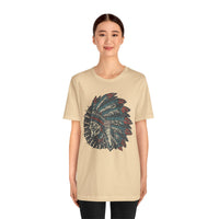 Vintage Native American Headdress Graphic Unisex T-Shirt