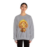 Chibi Inti Inca Sun God Cartoon Style Unisex Sweatshirt