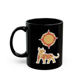 Xoloescuincle beneath the Sacred Sun Black Mug