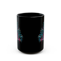 Maya Pyramid Graffiti Vibes Black Mug