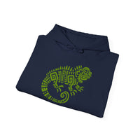 Mayan Aztec Totem Symbol of Iguana Unisex Hoodie