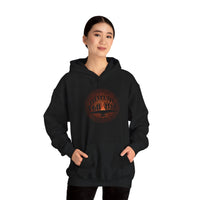 Tribal Ceremony Around Sacred Fire Glyph Style Unisex Hoodie