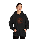 Tribal Ceremony Around Sacred Fire Glyph Style Unisex Hoodie