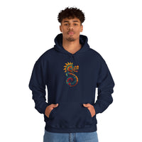 Aztec Serpent God Quetzalcoatl Modern Tribal Style Unisex Hoodie
