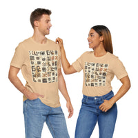 Mayan Petroglyph Stamped Texture Unisex T-Shirt