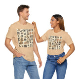 Mayan Petroglyph Stamped Texture Unisex T-Shirt