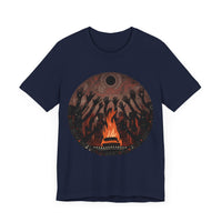 Sacred Fire Tribal Ceremony Glyph Style Unisex T-Shirt