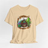 Leopard Aztec Pumpkin & Cactus Vibes Illustration Unisex T-Shirt