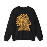 Aztec Eagle Pyramid Emblem Unisex Sweatshirt