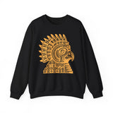 Aztec Eagle Pyramid Emblem Unisex Sweatshirt