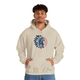 Tribal Visionary Chief Emblem Illustration Unisex Hoodie