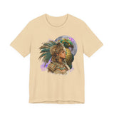 Aztec Quetzalcoatl Priestess Under Moon Unisex T-Shirt