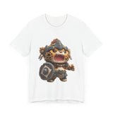 Chibi Mayan Jaguar Warrior Cartoon Style Unisex T-Shirt