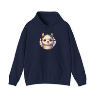 Inca Andean Llama Baby Face Illustration Unisex Hoodie