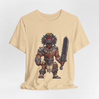 Obsidian Blade Fighter Pixel Art Unisex T-Shirt