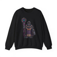 Cyber Temple Techno Priest Pixel Art Unisex Sweatshirt