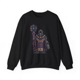 Cyber Temple Techno Priest Pixel Art Unisex Sweatshirt