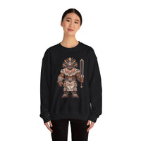 8-Bit Aztec Warrior Pixel Art Style Unisex Sweatshirt